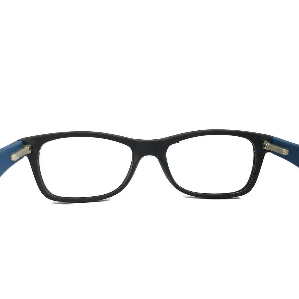 Modern Eyeglasses Frames CRAZE BLACK/BLUE Matte Rectangle Full Rim 50-18-140